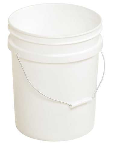 5 Gallon White Plastic Pail